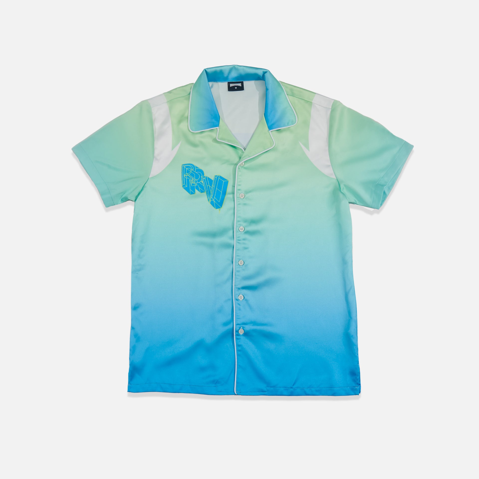 RISE SILK SHIRT ( AQUA MARINE )