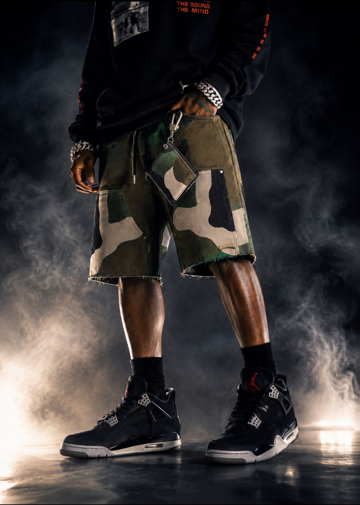 CAMO TAPESTRY CARPENTER SHORTS