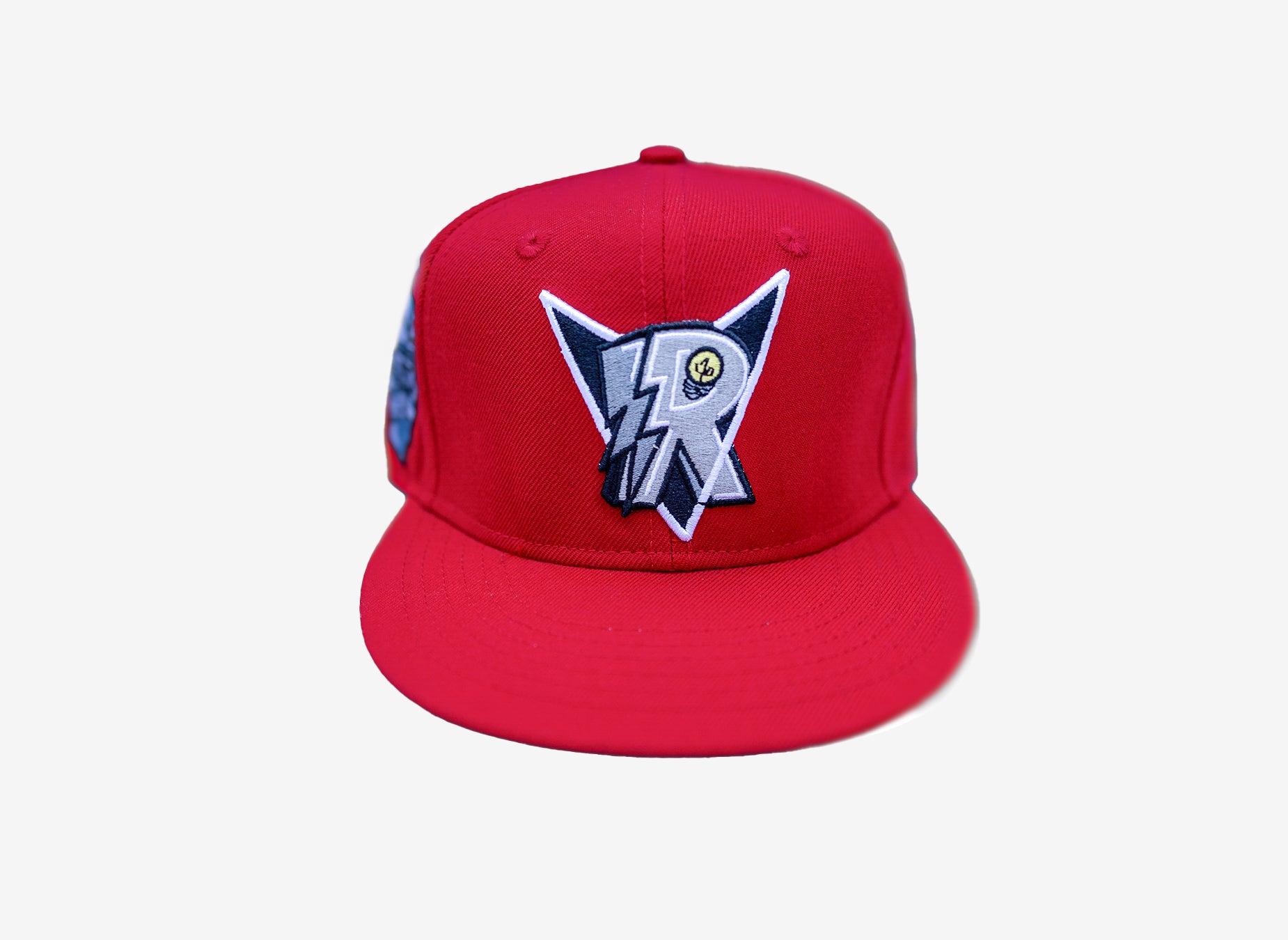 RED GREY BRIM FITTED